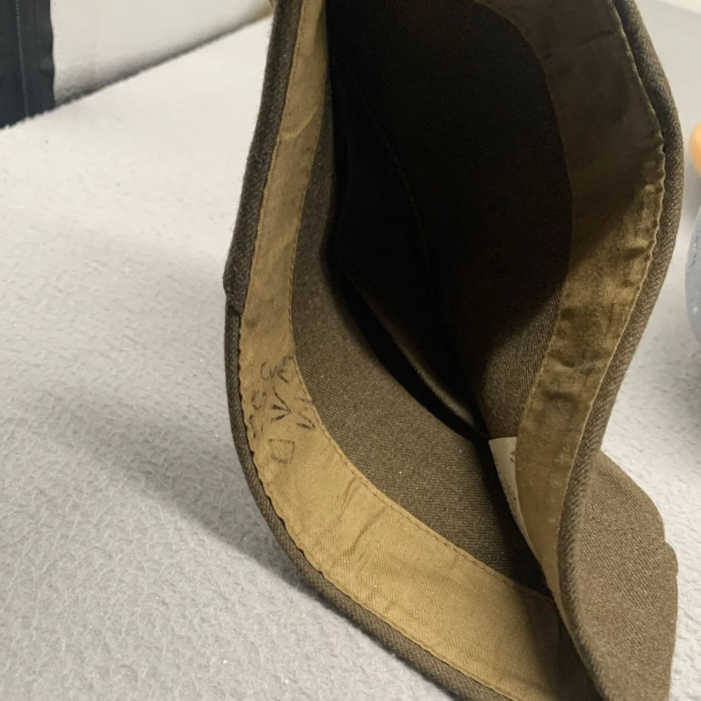 WWII British Field Service Cap 1944 J. Collett Ltd London Khaki Side Hat 7 1/8
